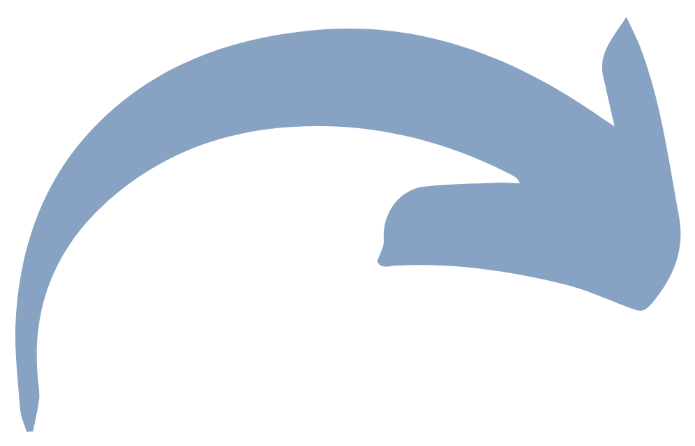 Right arrow in blue.